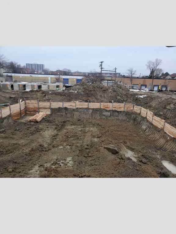 Soil remediation for a contaminated site in Toronto